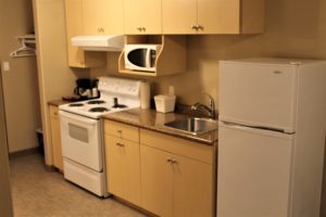 STANDARD QUEEN W/ KITCHENETTE - Single Room with 1 Queen Bed & Kitchenette (on LaCreteInn&Suites.ca)