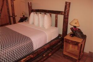 JACUZZI CABIN SUITE - Single Room with 1 Queen Bed (on LaCreteInn&Suites.ca)